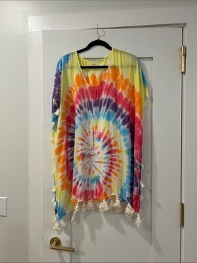 Surf Gypsy Tie Dye Cover Up, Size Small
